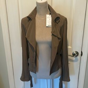 Mm Lafleur Scotte moto/trench coat xs NWT